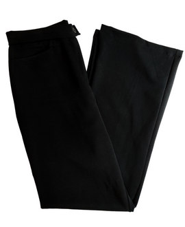 Black Front Zipped Trouser