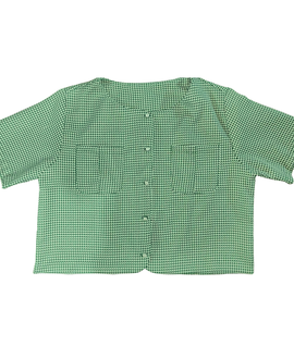 Green Tweed Blouse