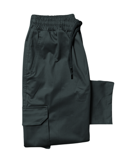 Dark Gray Cargo Pants Uncuffed