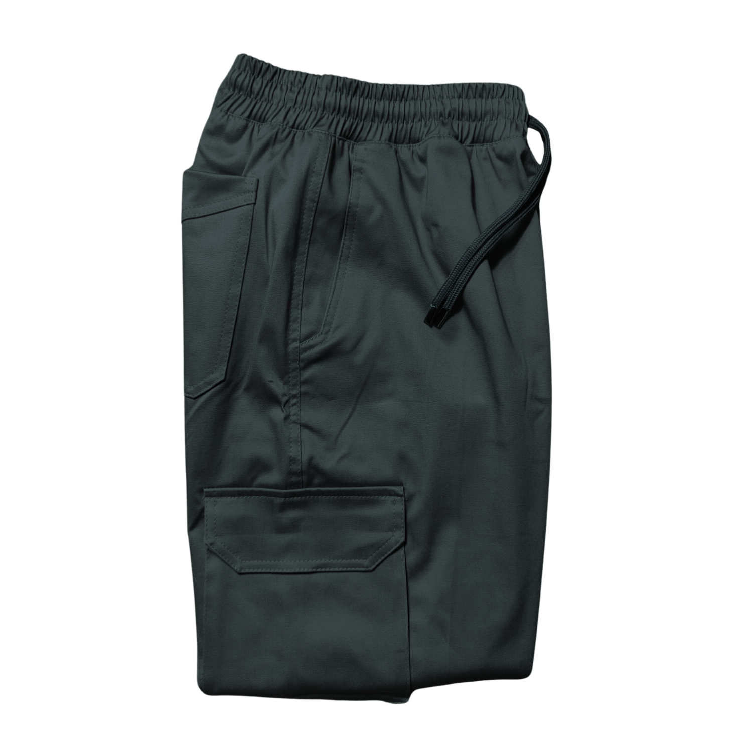 Dark Gray Cargo Pants Uncuffed