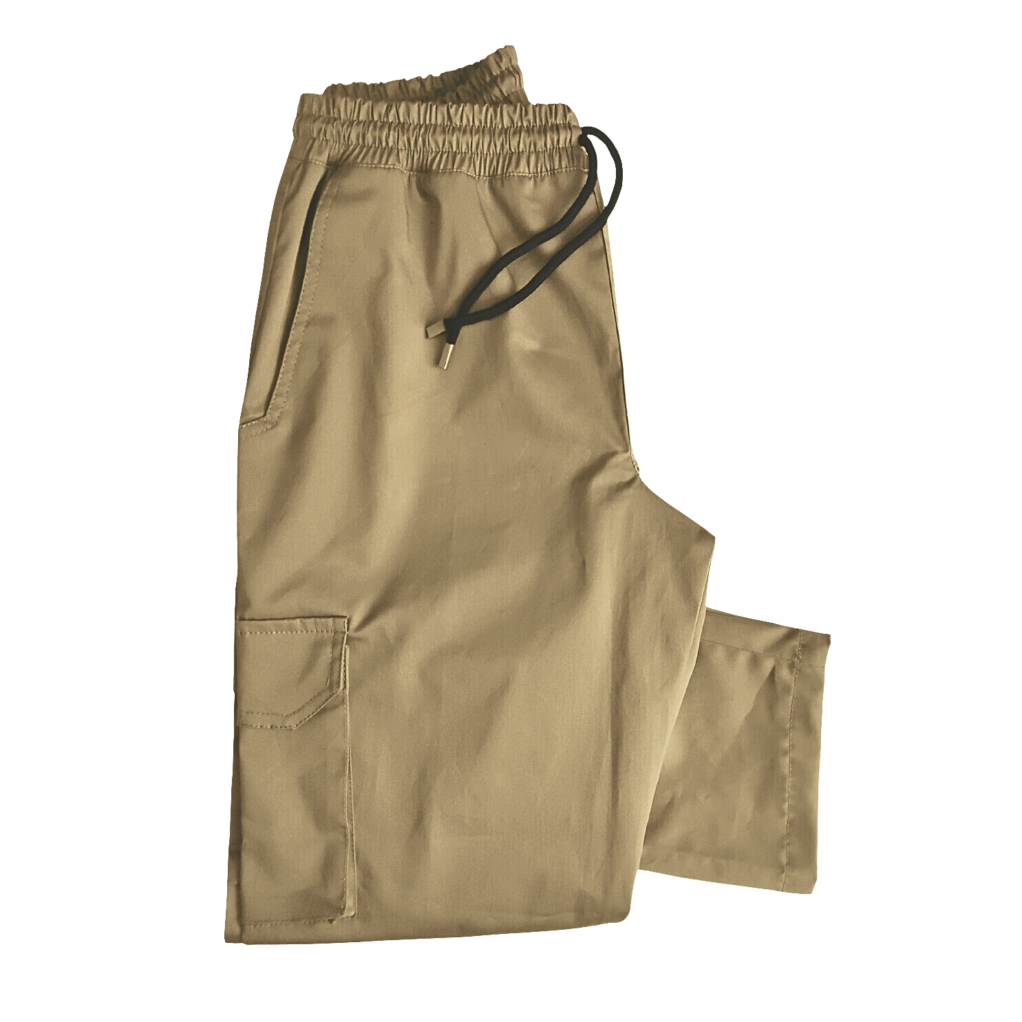 Khaki Cargo Pants Uncuffed - Main Image