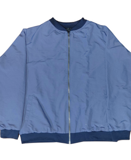 Blue Gray Bomber Jacket