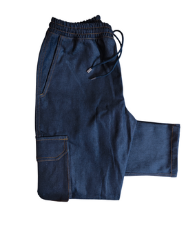 Denim Cargo Pants Uncuffed
