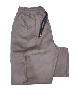 Taupe Cargo Pants Uncuffed