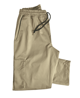 Khaki Cargo Pants Uncuffed