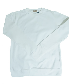 White Body Fit Sweatshirt